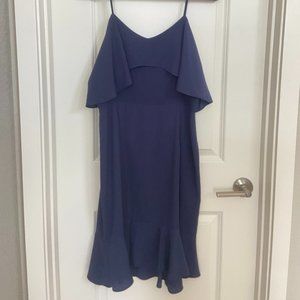 Leith Navy Blue Mini Dress w/ Spaghetti Straps